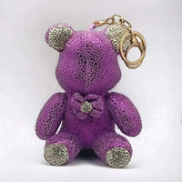 Luxurious Rhinestone Teddy Keychain - Bear Hugs