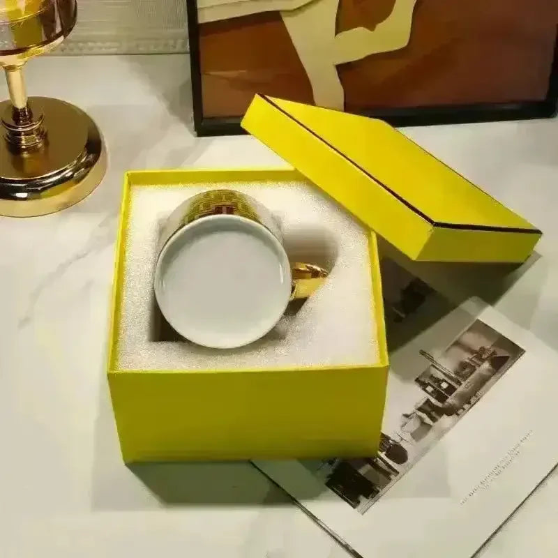 Luxury Designer F Mug (400 ml) - Bear Hugs