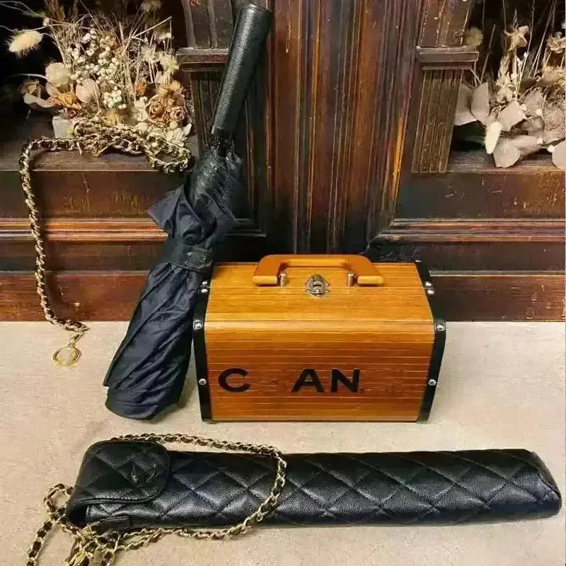 Luxury Epitome Black Designer Umbrella - Bear Hugs