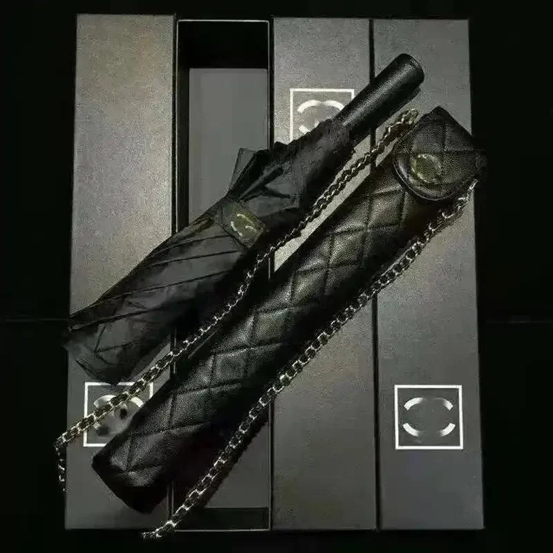 Luxury Epitome Black Designer Umbrella - Bear Hugs