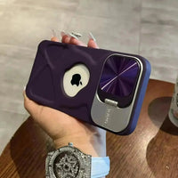 Luxury Flip Up Bracket Camera Protect Case (For iPhones) - Bear Hugs