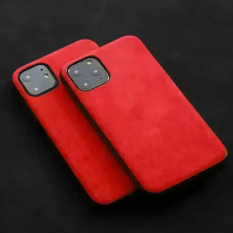 Luxury Italian Alcantara Leather Case (For iPhones) - Bear Hugs