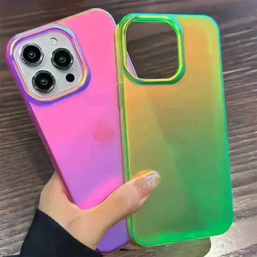 Luxury Laser Matte Clear Phone Case (For iPhones) - Bear Hugs