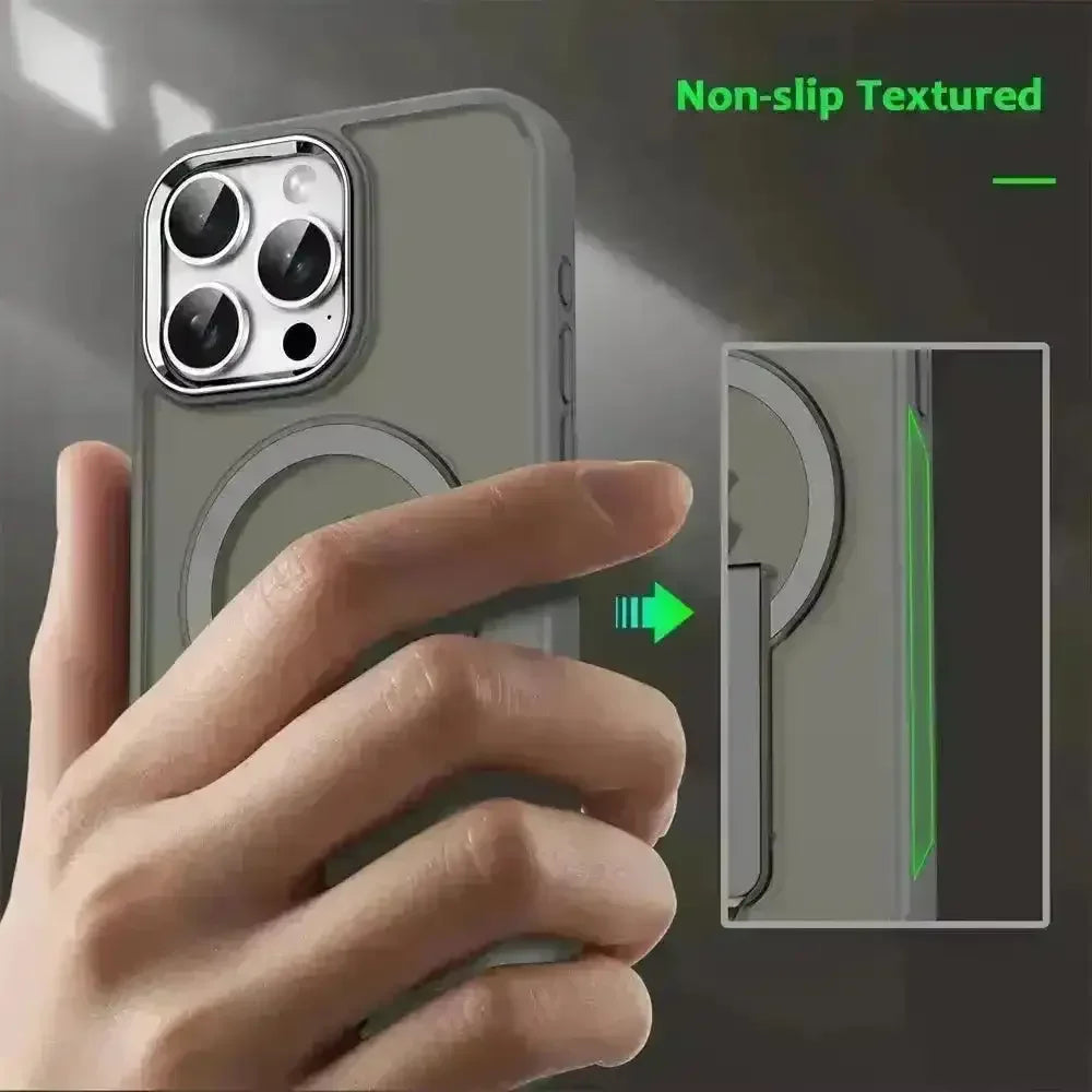 Luxury Magsafe Folding Stand Phone Case (For iPhones) - Bear Hugs