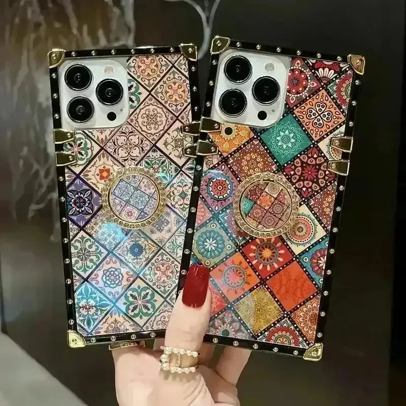 Luxury Rhinestone Design Phone Case (For iPhones) - Bear Hugs