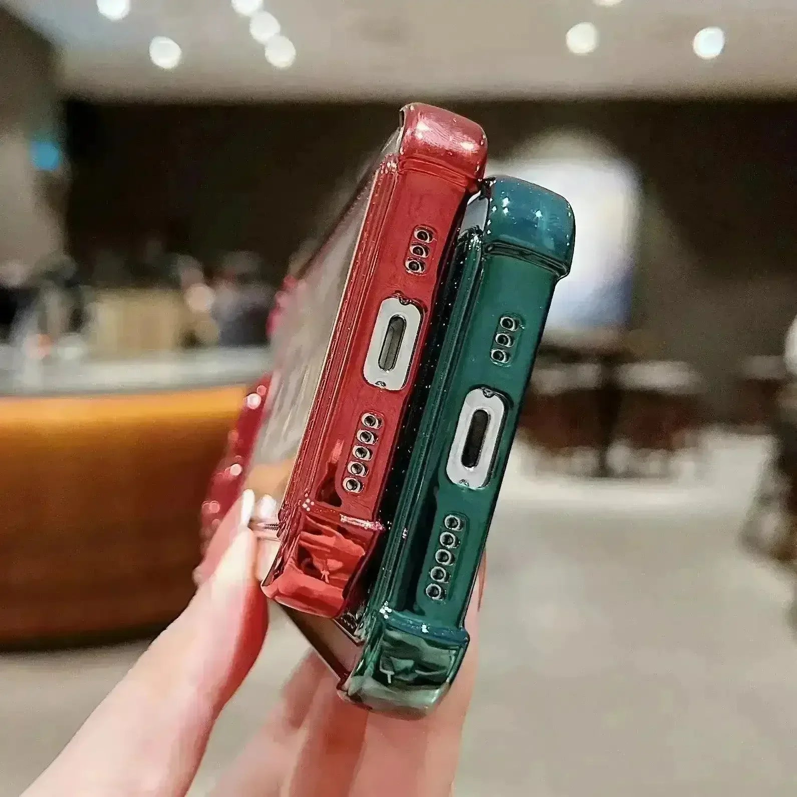 Luxury Transparent Card Holder Phone Case (For iPhones) - Bear Hugs