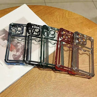 Luxury Transparent Card Holder Phone Case (For iPhones) - Bear Hugs