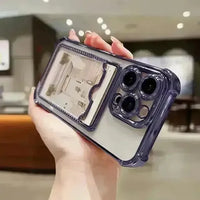 Luxury Transparent Card Holder Phone Case (For iPhones) - Bear Hugs