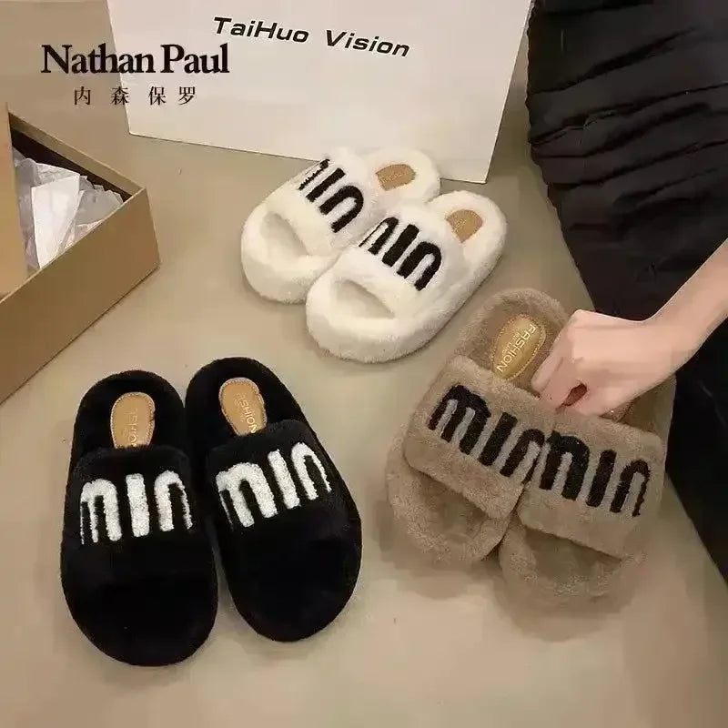 Luxury Velvet Winter Slippers - Bear Hugs