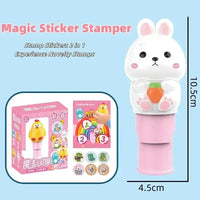 Magic Velcro Cartoon Stamp Set - Bear Hugs