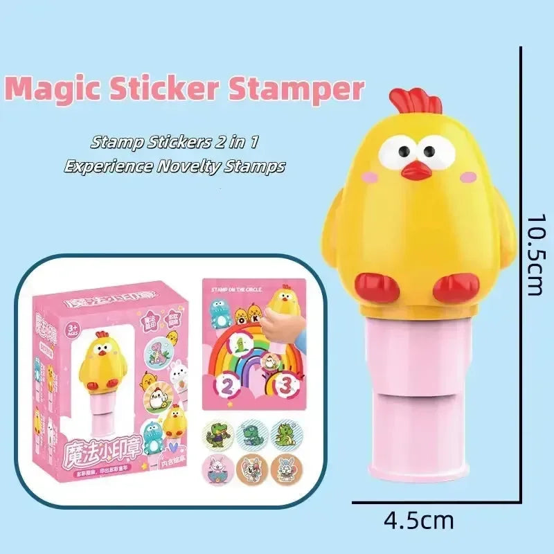 Magic Velcro Cartoon Stamp Set - Bear Hugs