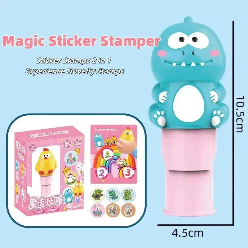 Magic Velcro Cartoon Stamp Set - Bear Hugs