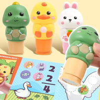 Magic Velcro Cartoon Stamp Set - Bear Hugs