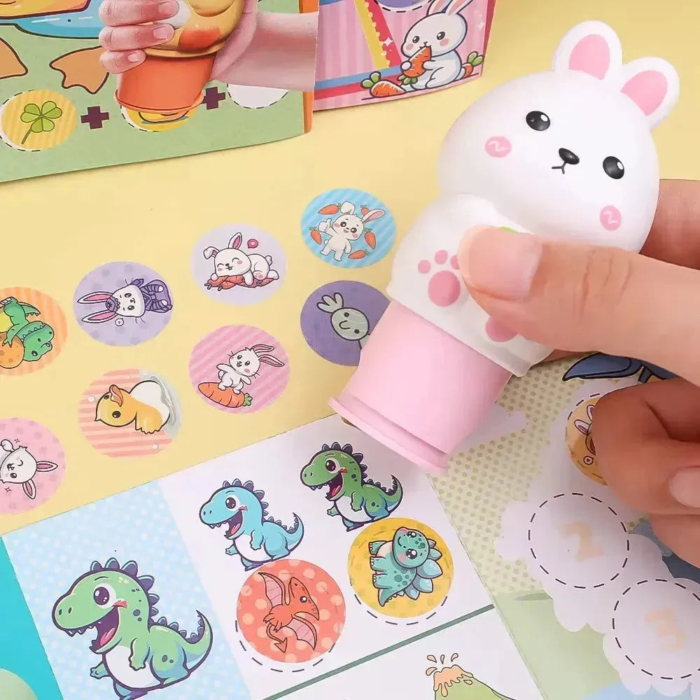 Magic Velcro Cartoon Stamp Set - Bear Hugs