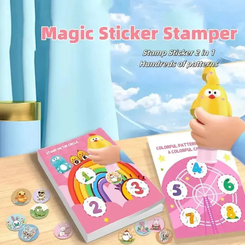 Magic Velcro Cartoon Stamp Set - Bear Hugs