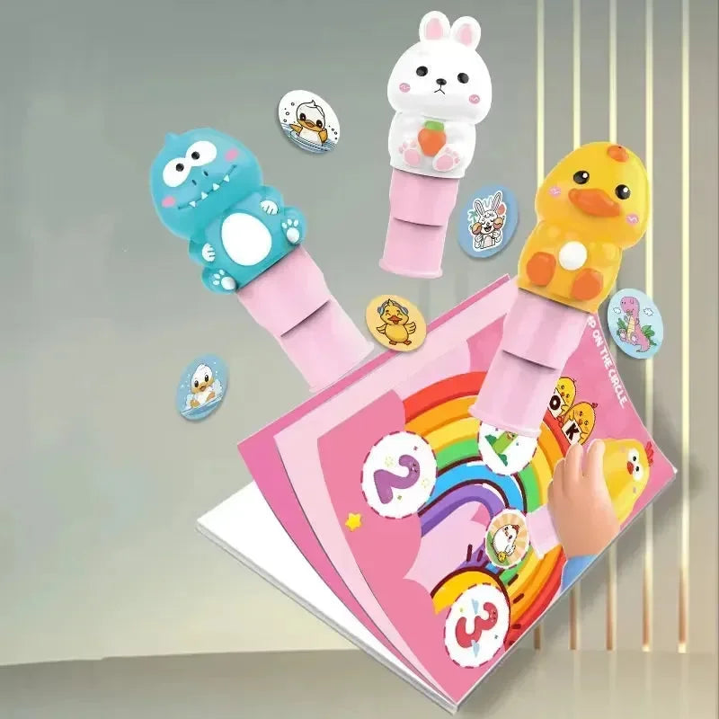 Magic Velcro Cartoon Stamp Set - Bear Hugs