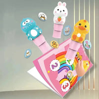 Magic Velcro Cartoon Stamp Set - Bear Hugs