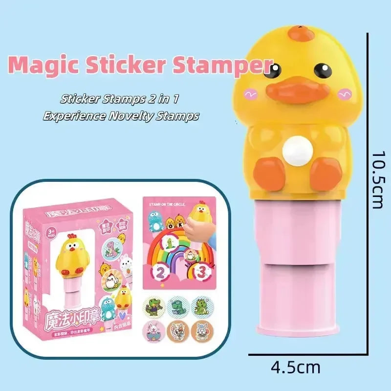 Magic Velcro Cartoon Stamp Set - Bear Hugs