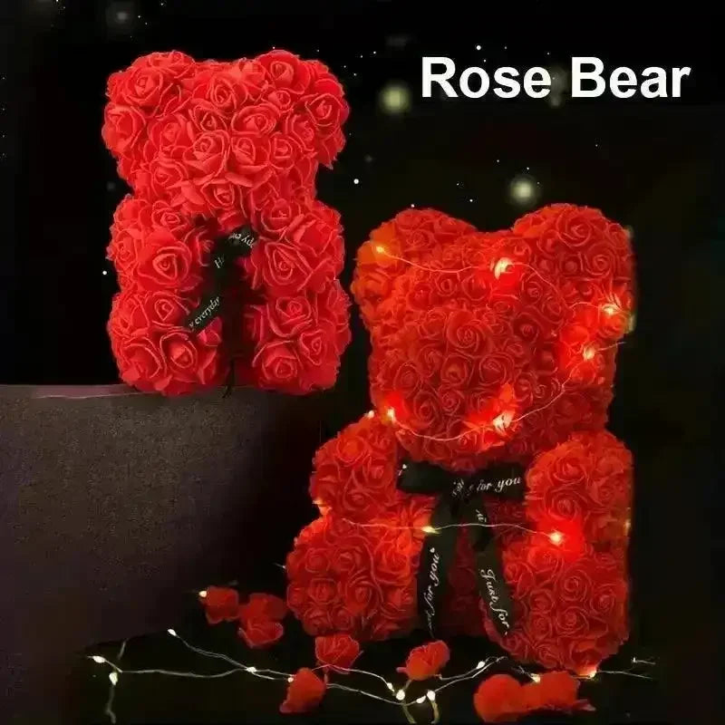 Magical Rose Teddy Bear - Bear Hugs