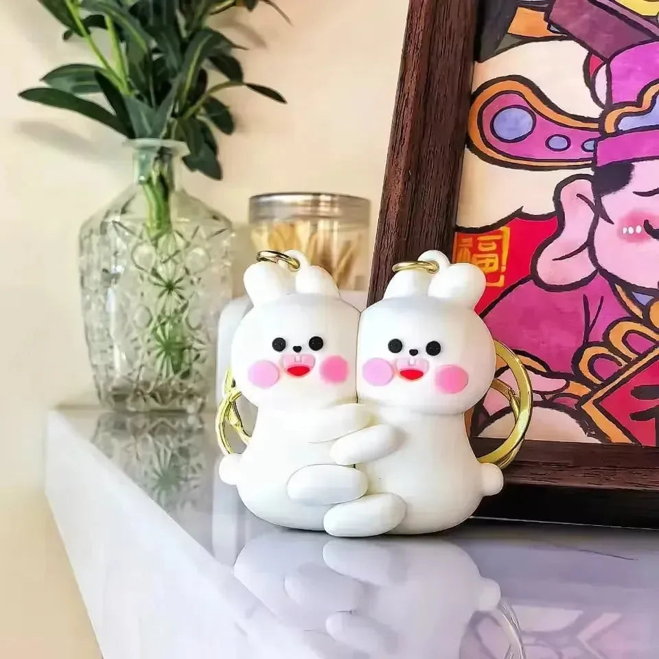 Magnetic Mates Couple Keychain - Bear Hugs