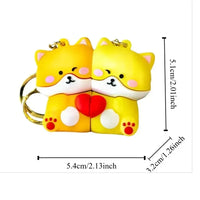 Magnetic Mates Couple Keychain - Bear Hugs