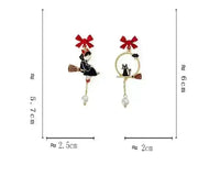 Majestic Bow Broom Earrings - Bear Hugs