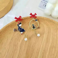 Majestic Bow Broom Earrings - Bear Hugs