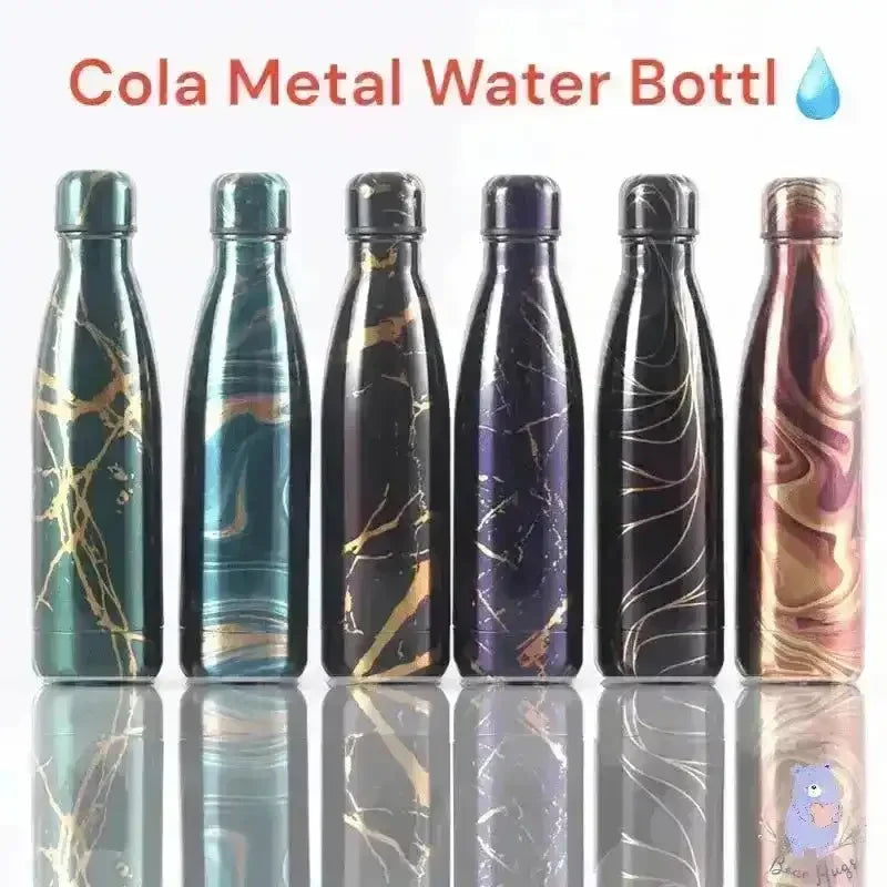Marble Cola Metal Water Bottle (500 ml) - Bear Hugs