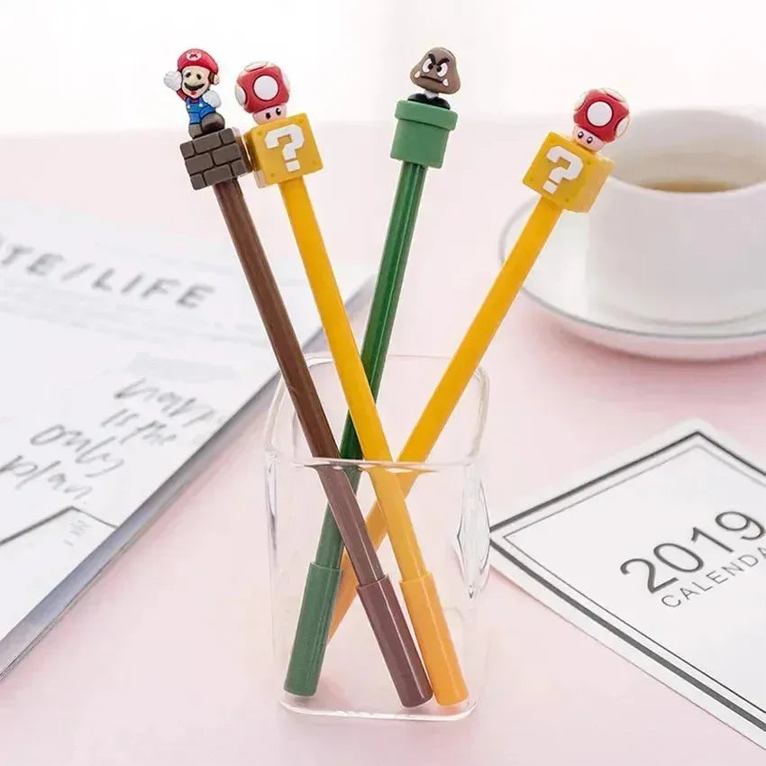 Mario Cartoon Gel Ink Pen - Bear Hugs