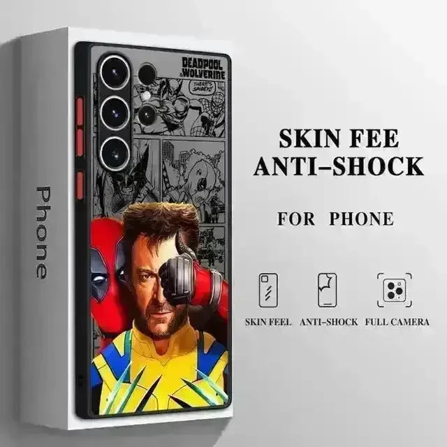 Marvel Deadpool & Wolverine Matte Phone Case (For Samsung) - Bear Hugs