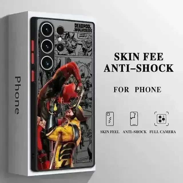 Marvel Deadpool & Wolverine Matte Phone Case (For Samsung) - Bear Hugs