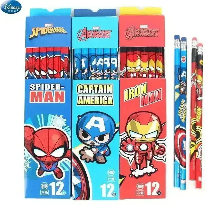 Marvel Heroes Pencil Set (12 Pcs) - Bear Hugs