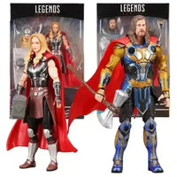 Marvel Legends Thor and Lady Thor Figurines (18 cm) - Bear Hugs
