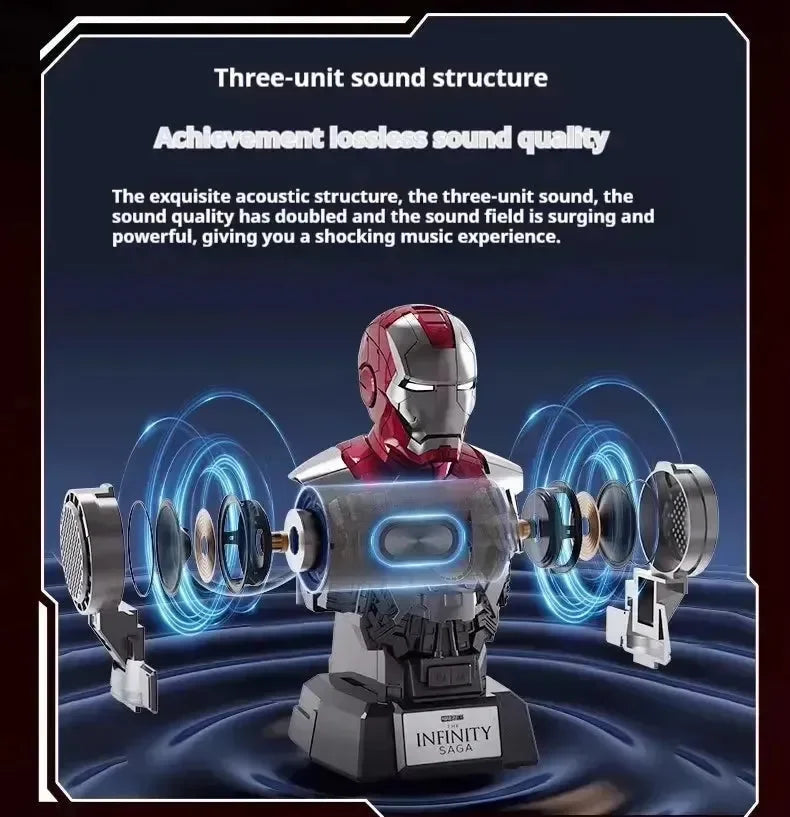 Marvel x Killerbody Iron Man Bust Bluetooth Speaker - Bear Hugs