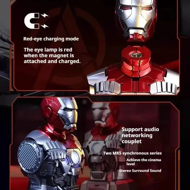 Marvel x Killerbody Iron Man Bust Bluetooth Speaker - Bear Hugs