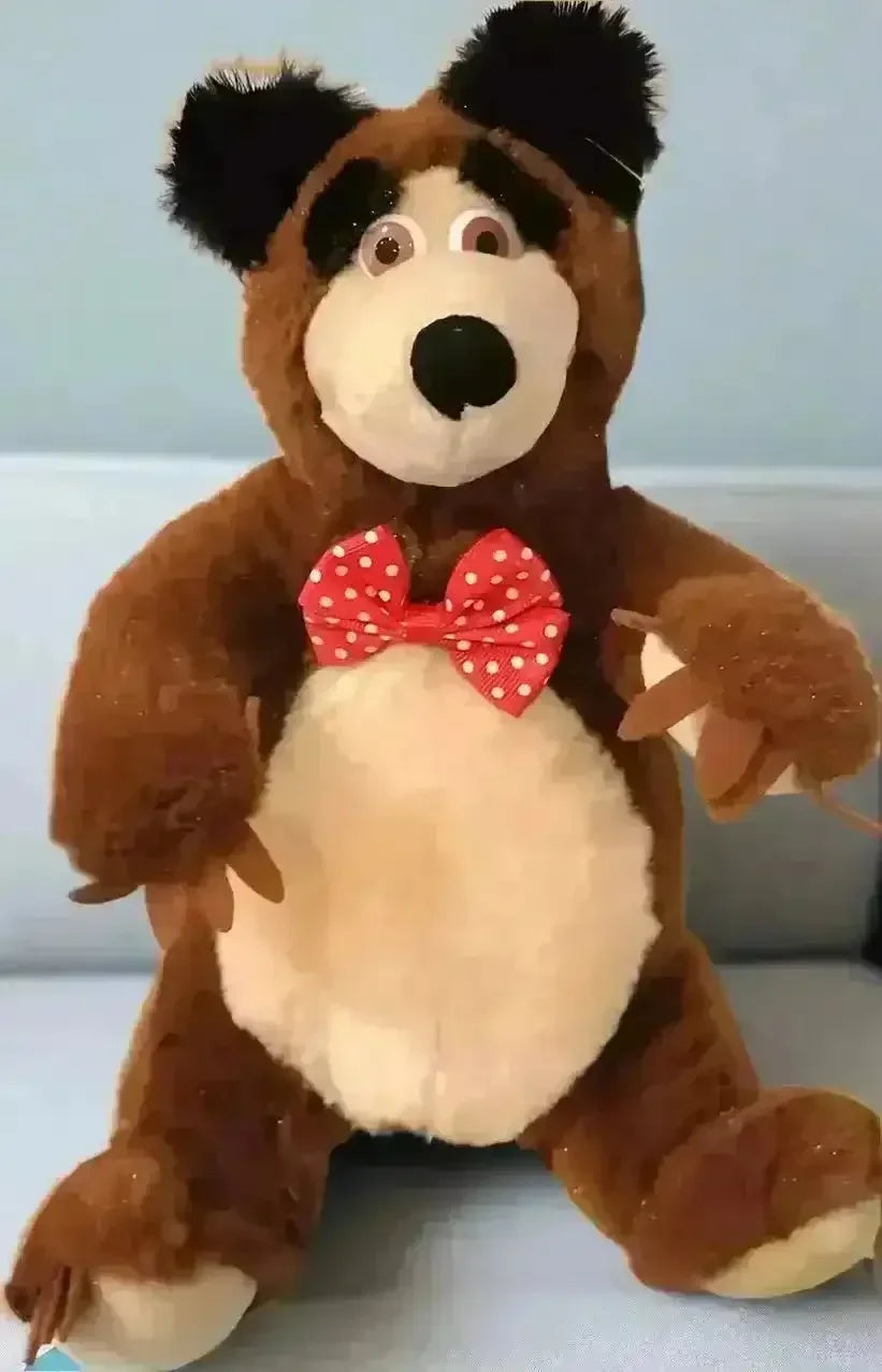 Stuffed Masha Bear Plush Toy For Kids