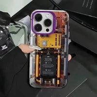Mechanical Transparent Sci-Fi Phone Case (For iPhones) - Bear Hugs
