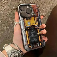 Mechanical Transparent Sci-Fi Phone Case (For iPhones) - Bear Hugs