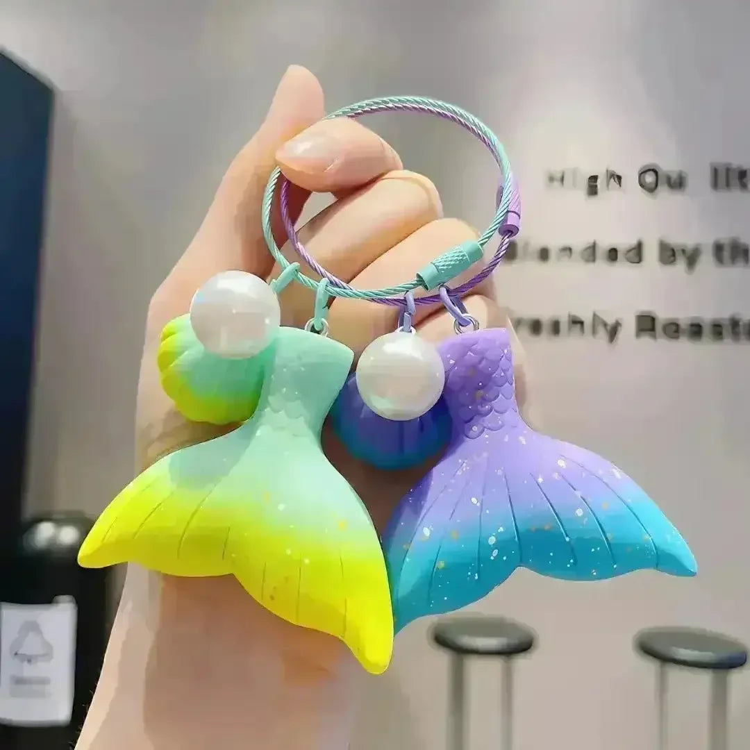Mermaid Tail 3D Keychain - Bear Hugs