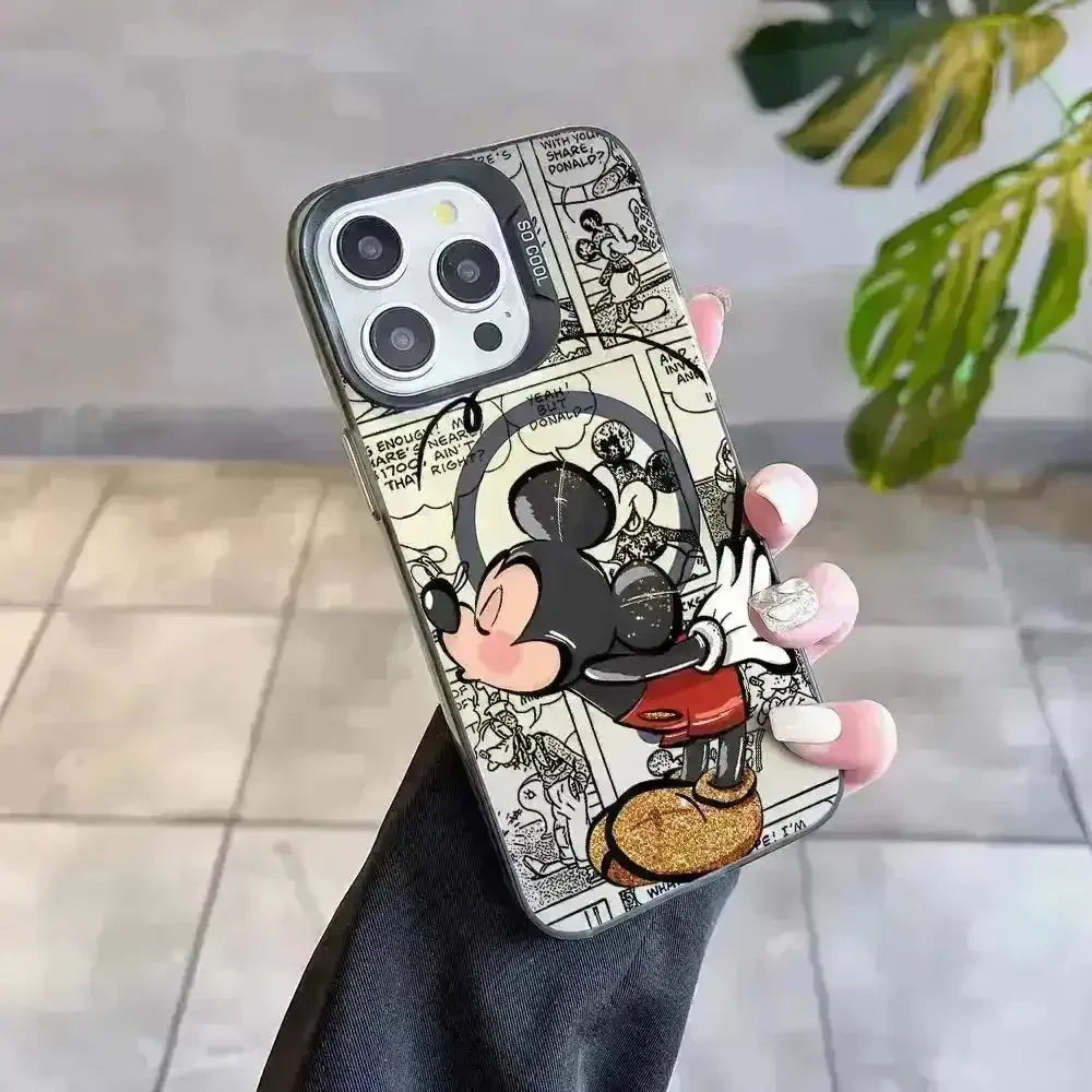 Mickey and Minnie Couple MagSafe Phone Case (For iPhone) - Bear Hugs