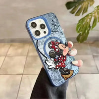 Mickey and Minnie Couple MagSafe Phone Case (For iPhone) - Bear Hugs