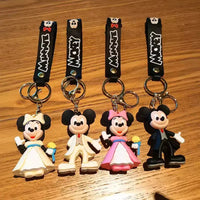 Mickey & Minnie Mouse Wedding Keychain - Bear Hugs