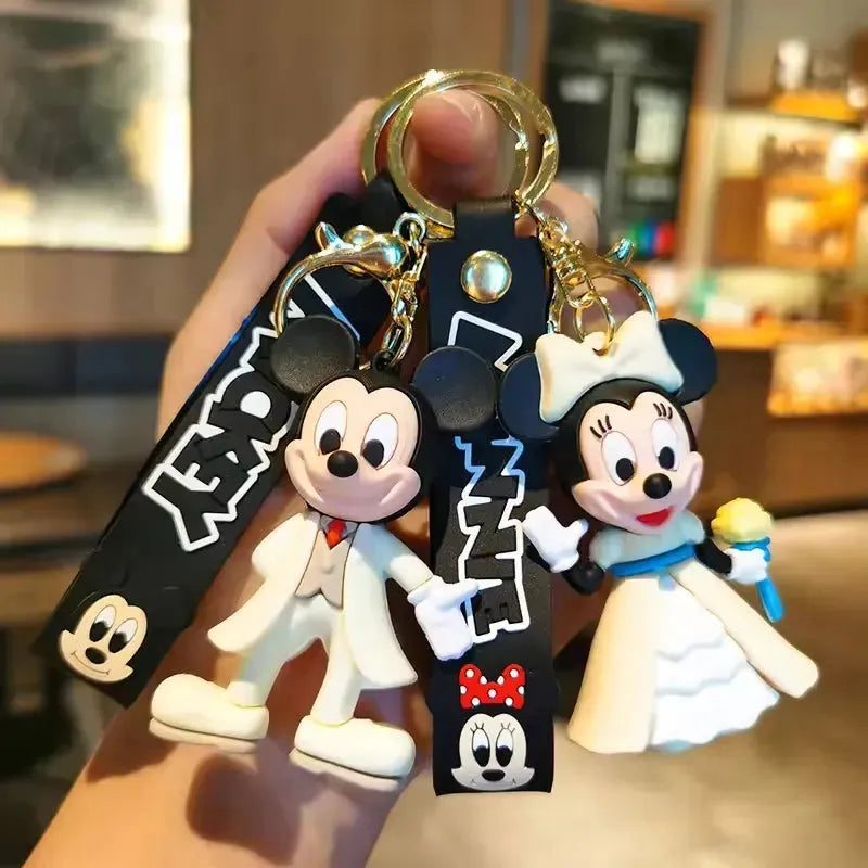 Mickey & Minnie Mouse Wedding Keychain - Bear Hugs