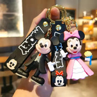 Mickey & Minnie Mouse Wedding Keychain - Bear Hugs