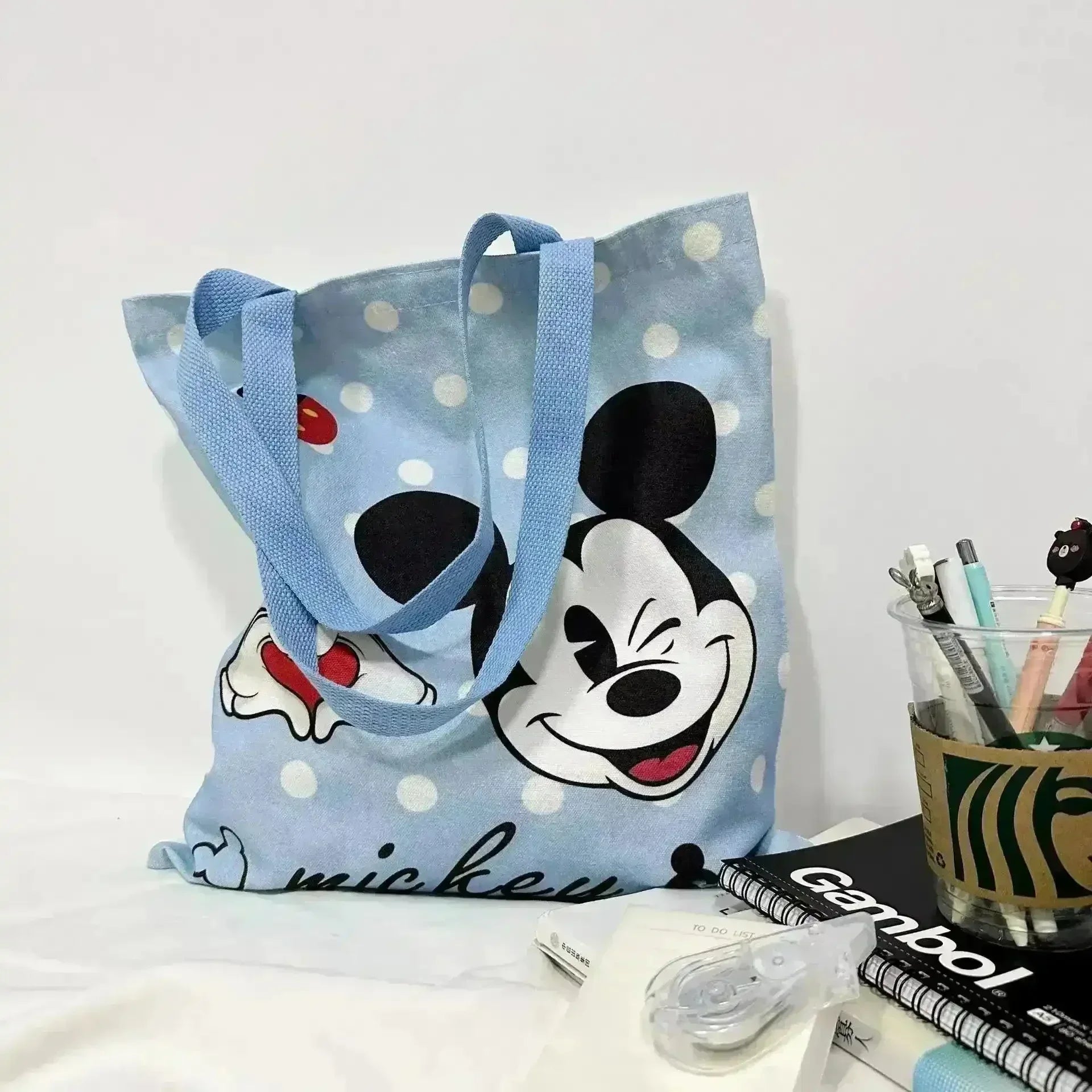 Mickey & Minnie Printed Pattern Shoulder Bag - Bear Hugs