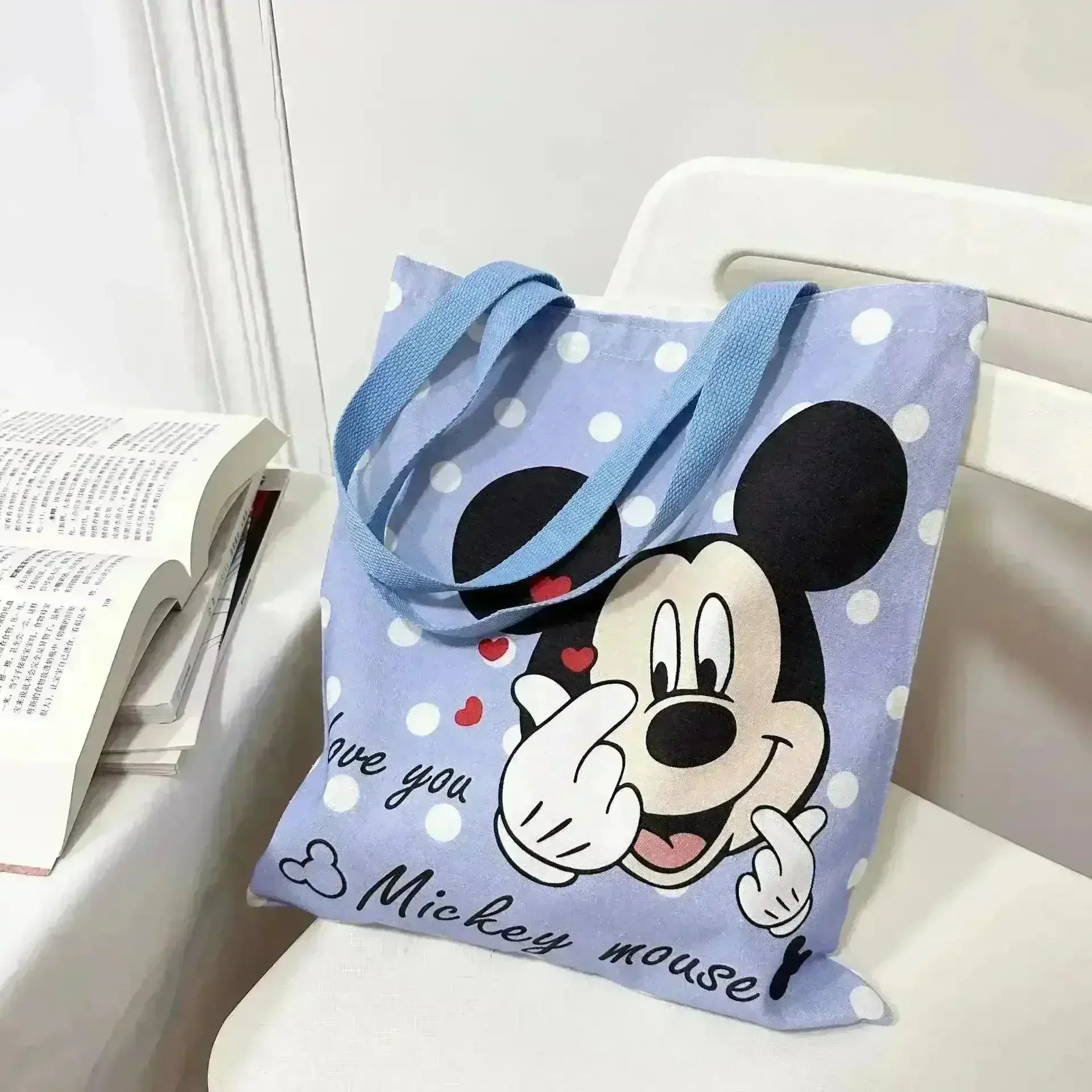 Mickey & Minnie Printed Pattern Shoulder Bag - Bear Hugs