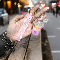 Mickey Tumbler Liquid Keychain - Bear Hugs