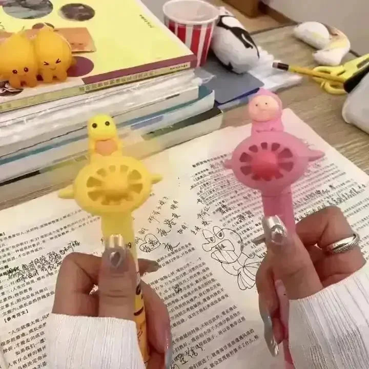 Milk Dragon Kawaii Handheld Fan Pen - Bear Hugs