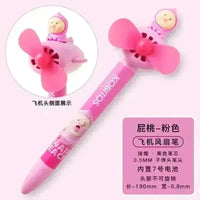 Milk Dragon Kawaii Handheld Fan Pen - Bear Hugs