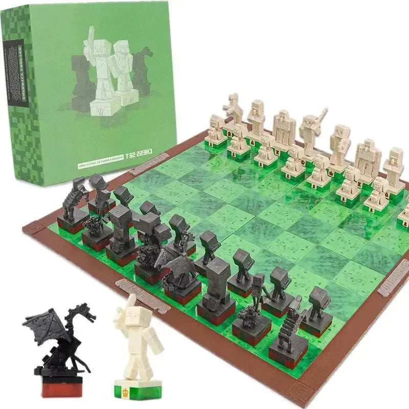 Minecraft Chess Board Set - Bear Hugs